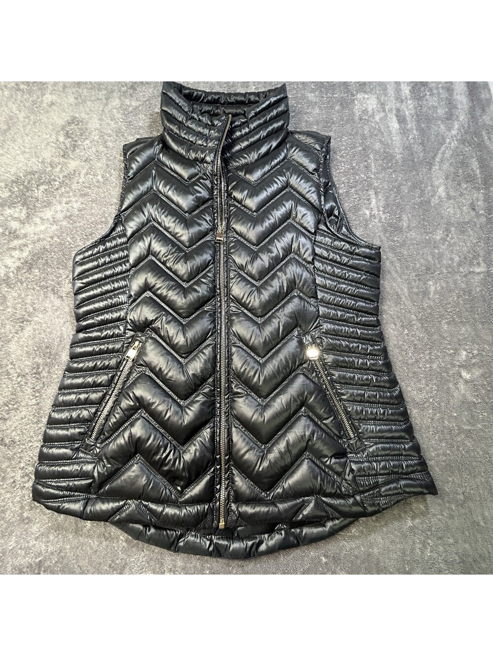 Calvin Klein Down Quilted Puff Vest Charcoal Gray M